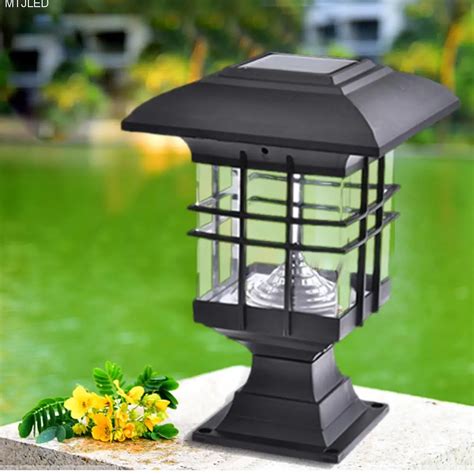 solar lights for pillar tops|LED Solar Column Light, Garden Light, Outdoor Waterproof .